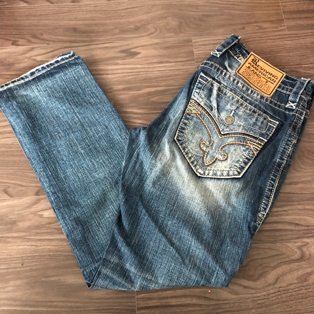 Mens Rock Revival Jeans